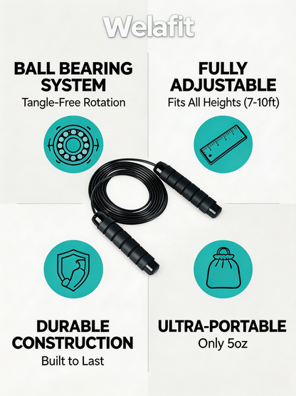 Welafit Adjustable Speed Jump Rope
