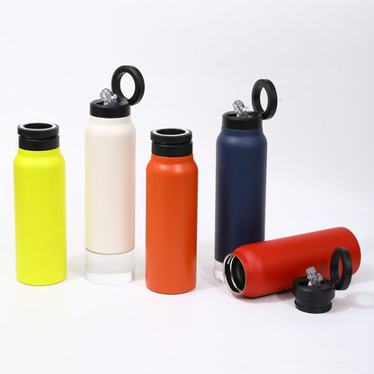 24oz Insulated Sports Water Bottle with Magnetic Lid