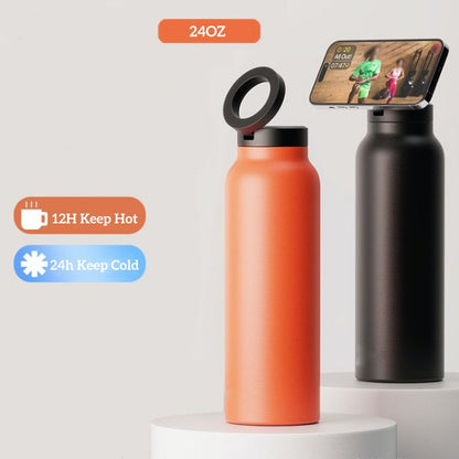 24oz Insulated Sports Water Bottle with Magnetic Lid
