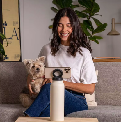 24oz Insulated Sports Water Bottle with Magnetic Lid